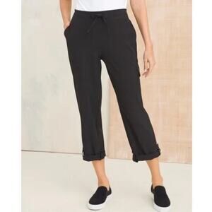 Chico's Zenergy Convertible Utility Crop Pants in Black NWT Size 3/ XL